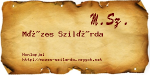 Mózes Szilárda névjegykártya